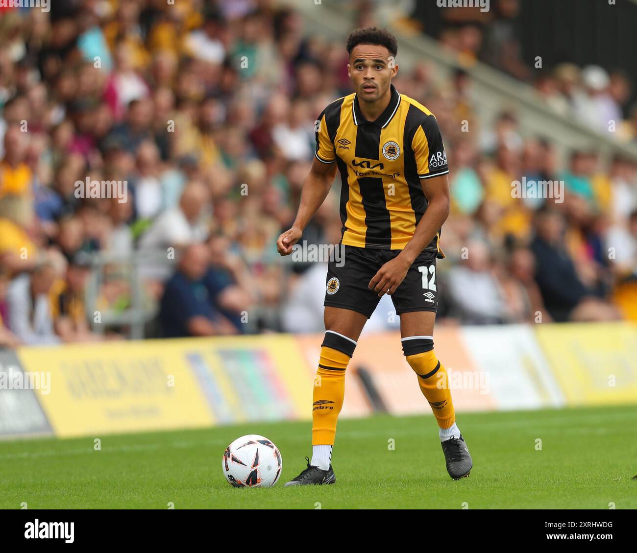 Boston, Royaume-Uni, 10 août 2024. Jai Rowe de Boston United, lors de Boston United vs Rochdale Vanarama National League, Jakemans Community Stadium, Boston Banque D'Images