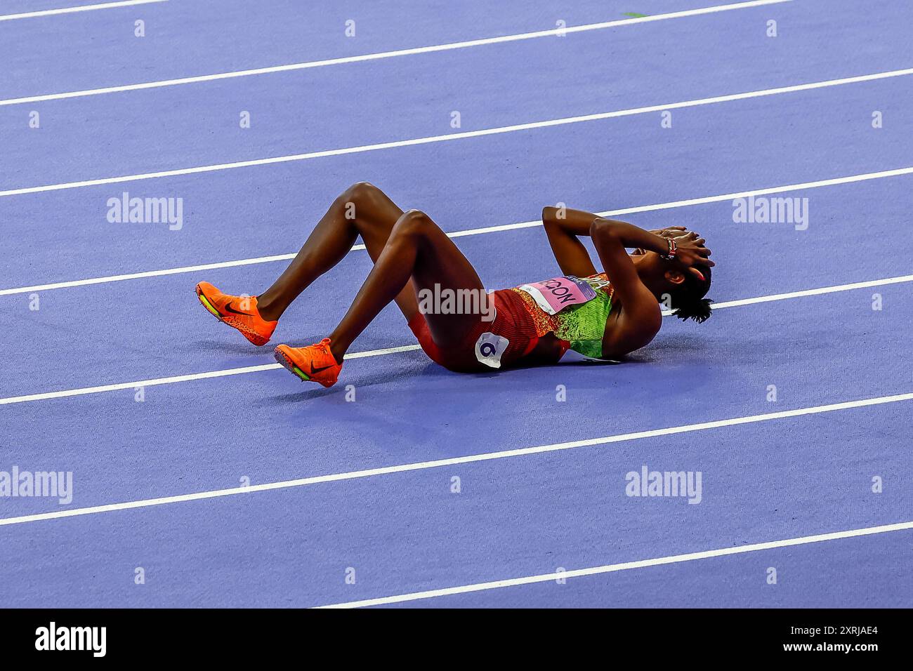 KIPYEGON Faith of Kenya Athletics finale du 1500m féminin lors des Jeux Olympiques Paris 2024 le 10 août 2024 à State de France à Saint Denis, France - photo Gregory Lenormand/DPPI Media/Panoramic Credit : DPPI Media/Alamy Live News Banque D'Images