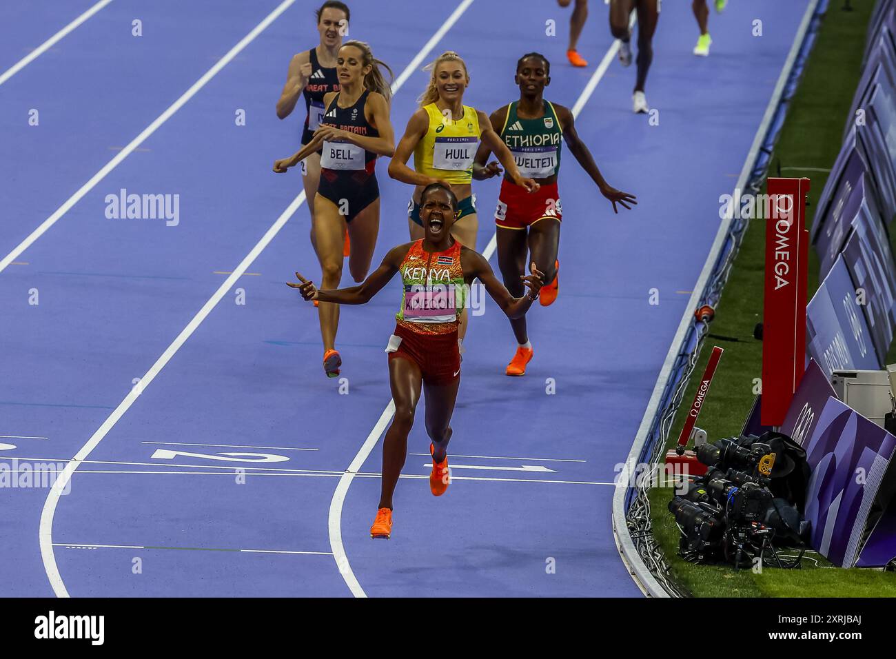 KIPYEGON Faith of Kenya Athletics Women&#39;s finale du 1500m lors des Jeux Olympiques de Paris 2024 le 10 août 2024 à State de France à Saint Denis, France Banque D'Images