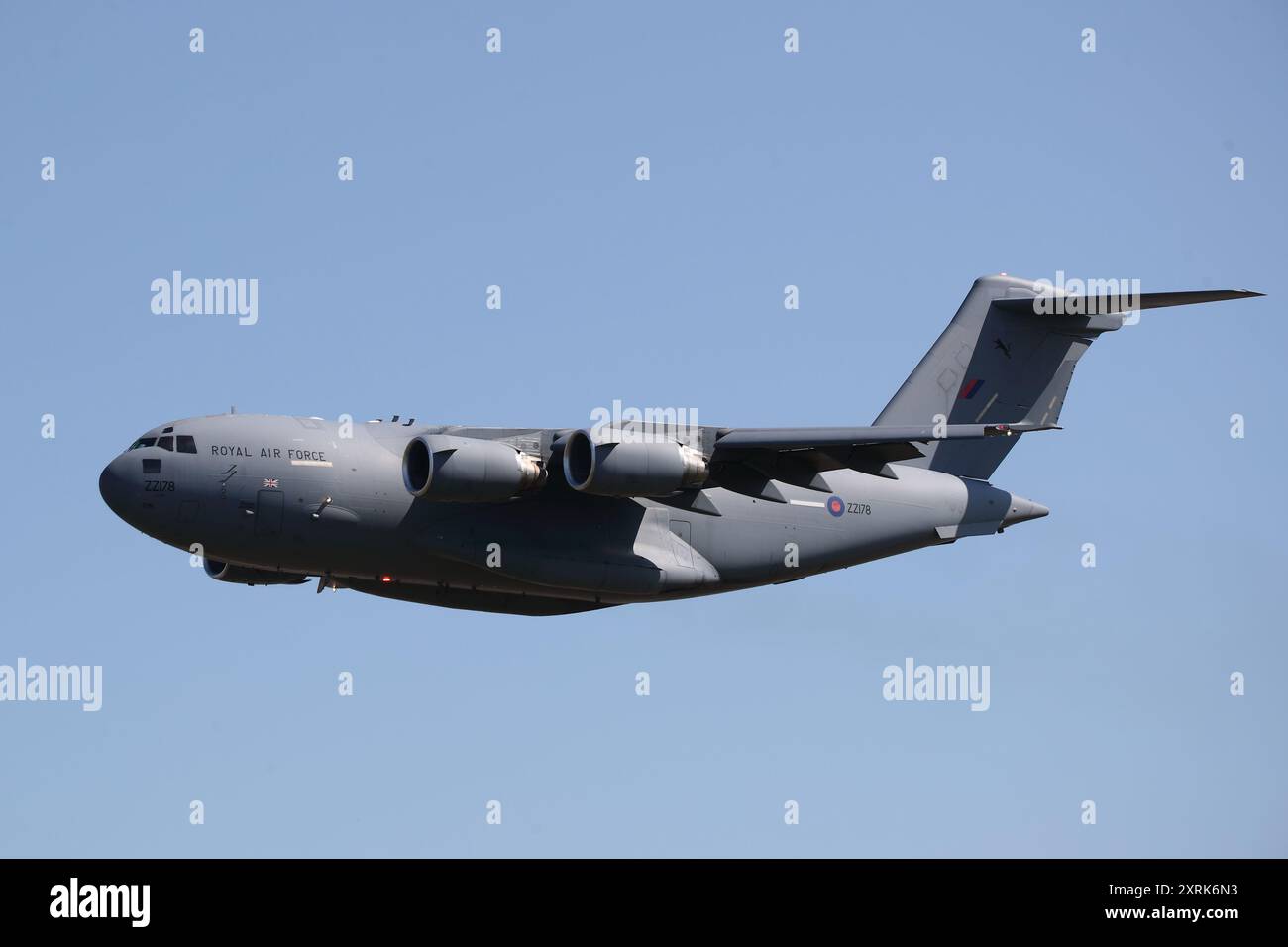 RAF Fairford, Royaume-Uni. 19 juillet 2024. McDonnell Douglas C-17A Globemaster III ZZ178 arrivant au RIAT 2024 Air Show. Banque D'Images RAF Fairford, Royaume-Uni. 19 juillet 2024. McDonnell Douglas C-17A Globemaster III ZZ178 arrivant au RIAT 2024 Air Show. Banque D'Images