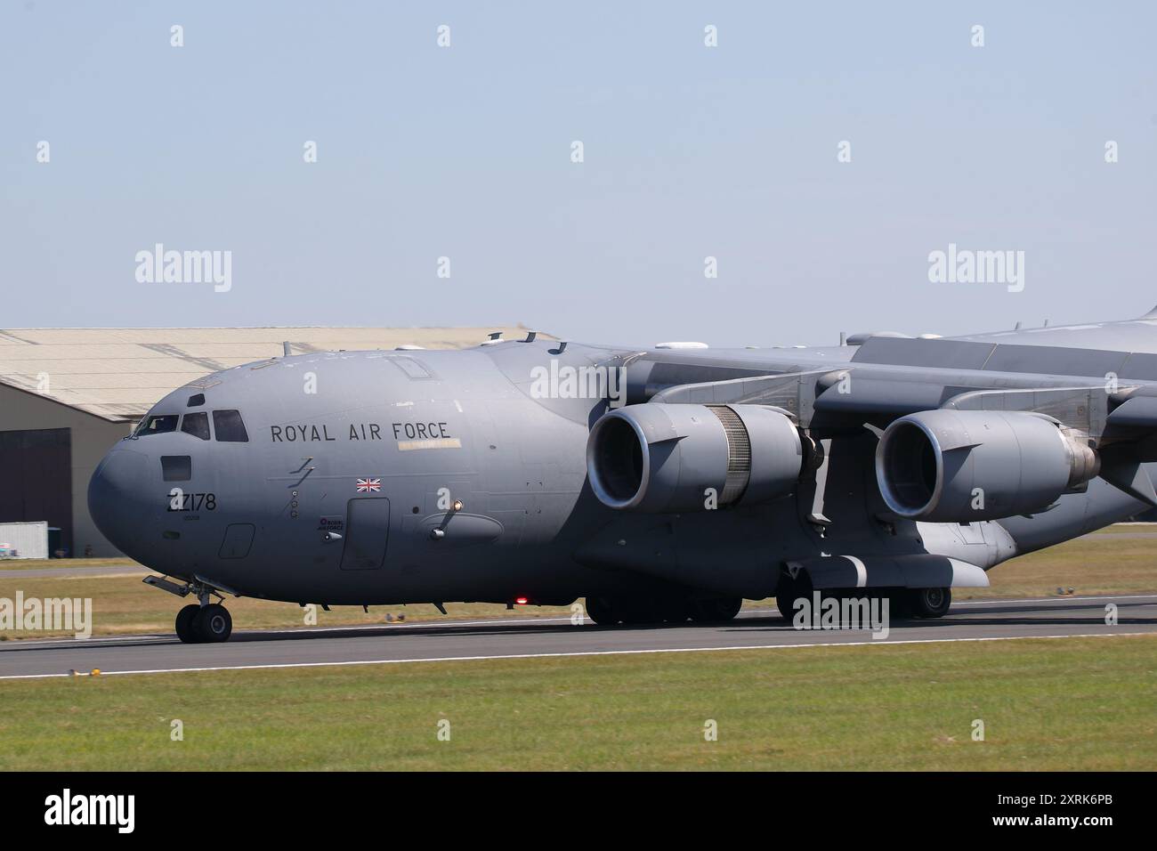 RAF Fairford, Royaume-Uni. 19 juillet 2024. McDonnell Douglas C-17A Globemaster III ZZ178 arrivant au RIAT 2024 Air Show. Banque D'Images RAF Fairford, Royaume-Uni. 19 juillet 2024. McDonnell Douglas C-17A Globemaster III ZZ178 arrivant au RIAT 2024 Air Show. Banque D'Images