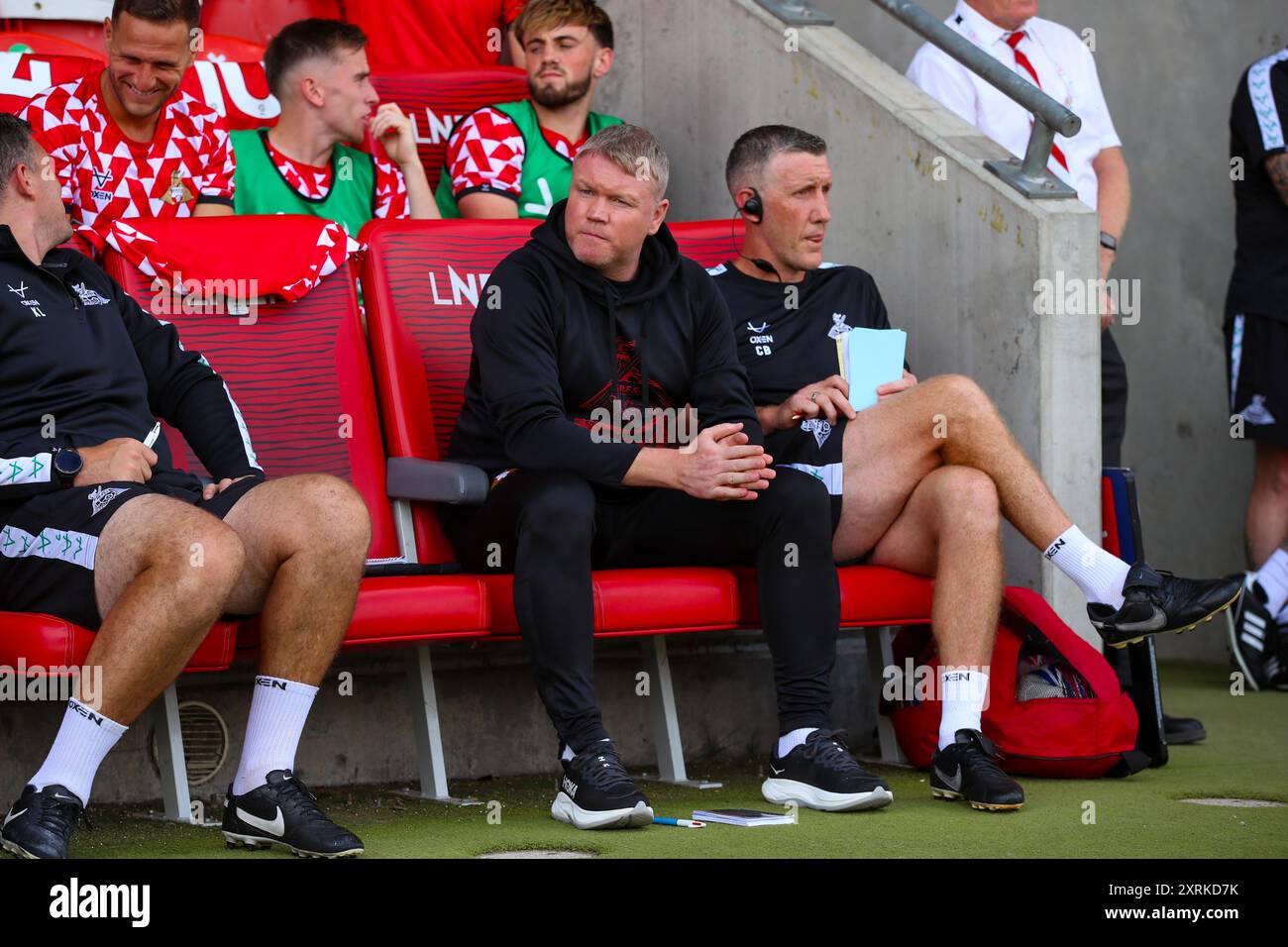 ECO - Power Stadium, Doncaster, Angleterre - 10 août 2024 Grant McCann Manager de Doncaster Rovers - avant le match Doncaster Rovers v Accrington Stanley, Sky Bet League Two, 2024/25, Eco - Power Stadium, Doncaster, Angleterre - 10 août 2024 crédit : Mathew Marsden/WhiteRosePhotos/Alamy Live News Banque D'Images