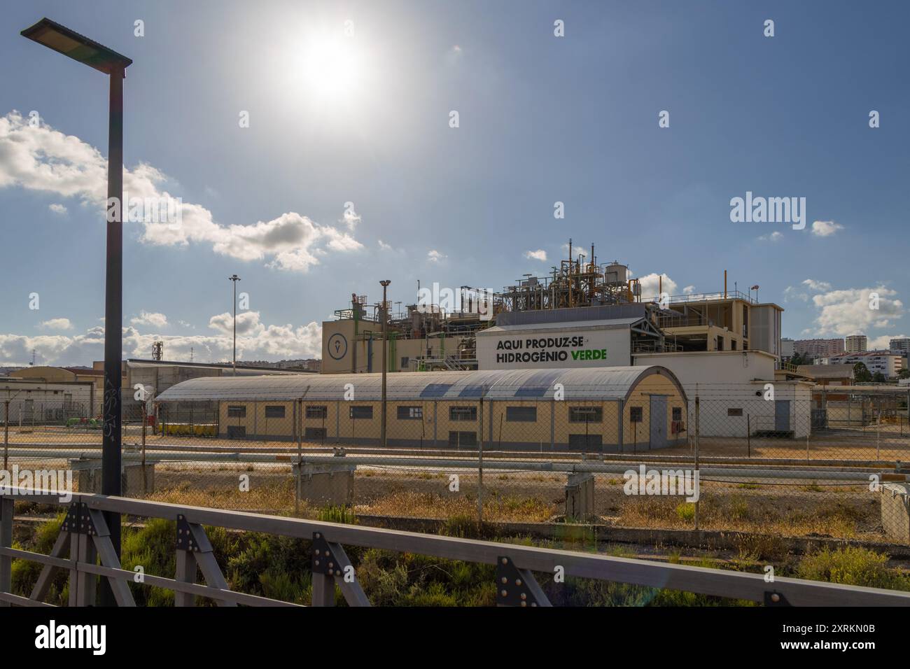 Bâtiment industriel de la société hychem chimie durable, situé à povoa de santa iria, portugal, produisant de l'hydrogène vert Banque D'Images