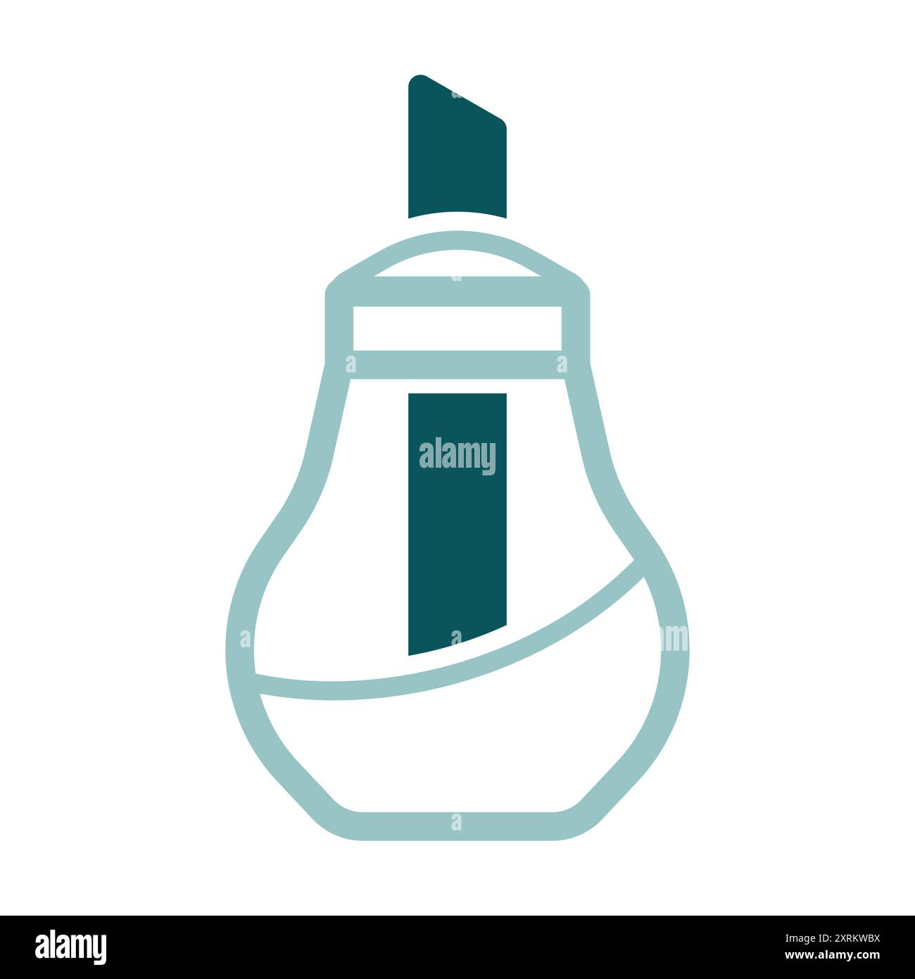 Icône vectorielle du flacon de secouage de la cuve à sucre. Appareil de cuisine. Symbole graphique pour la conception de site Web de cuisson, logo, application, interface utilisateur Illustration de Vecteur