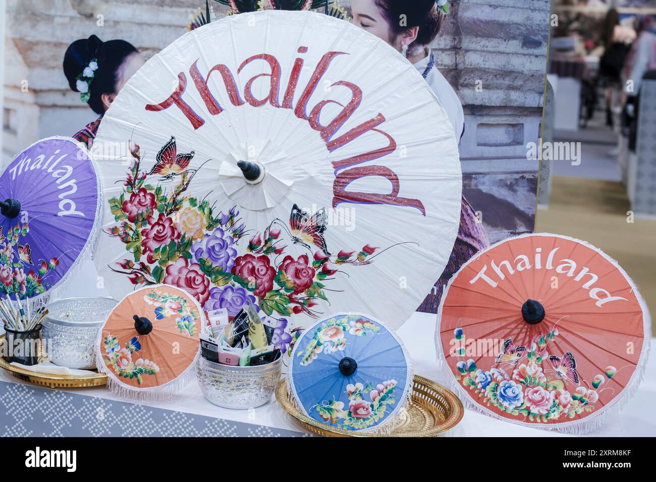 Madrid, Espagne, 25 janvier 2024 : élégance culturelle : la présence dynamique de la Thaïlande à Fitur Banque D'Images
