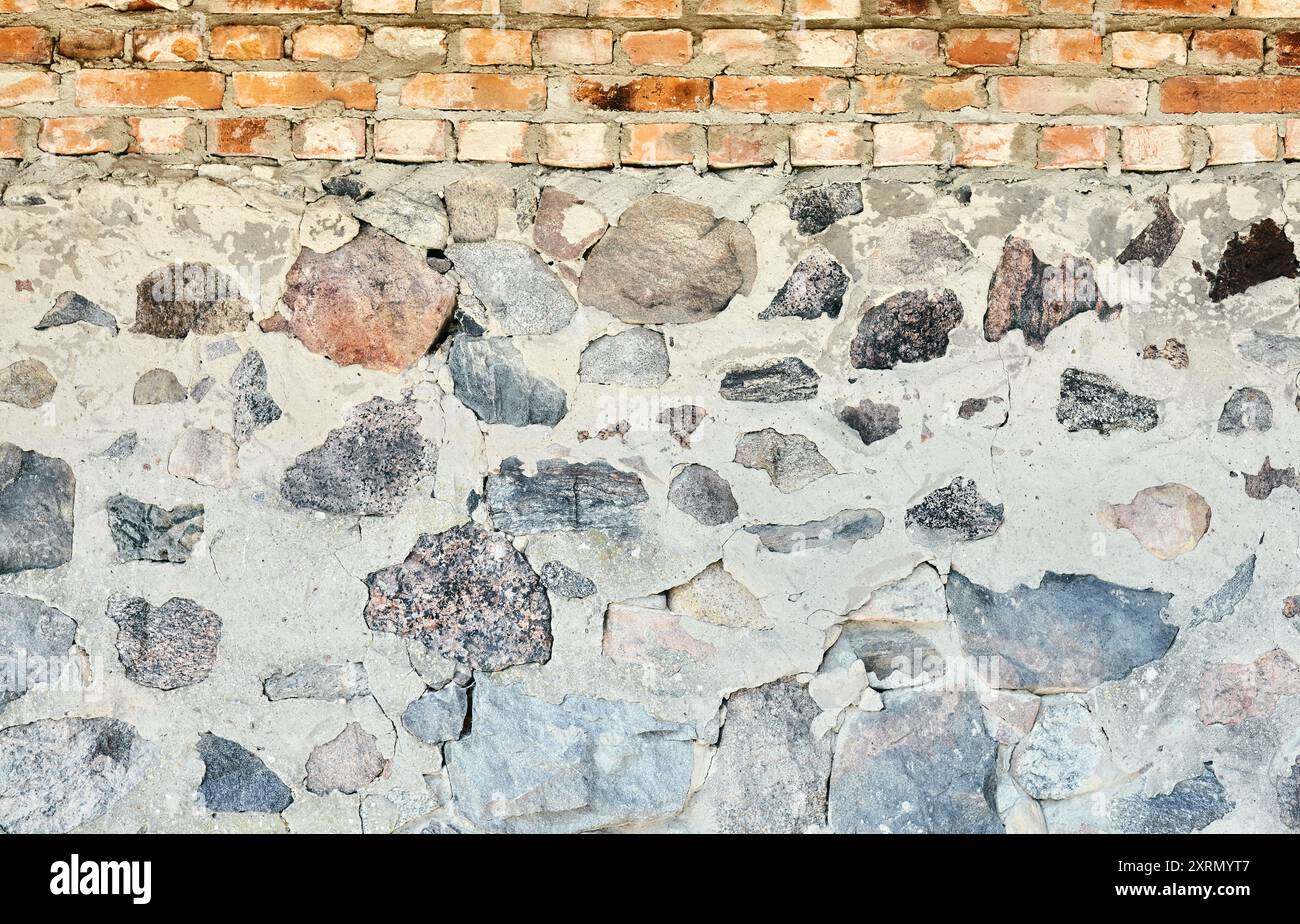 Vieux mur altéré, fond ou texture. Banque D'Images