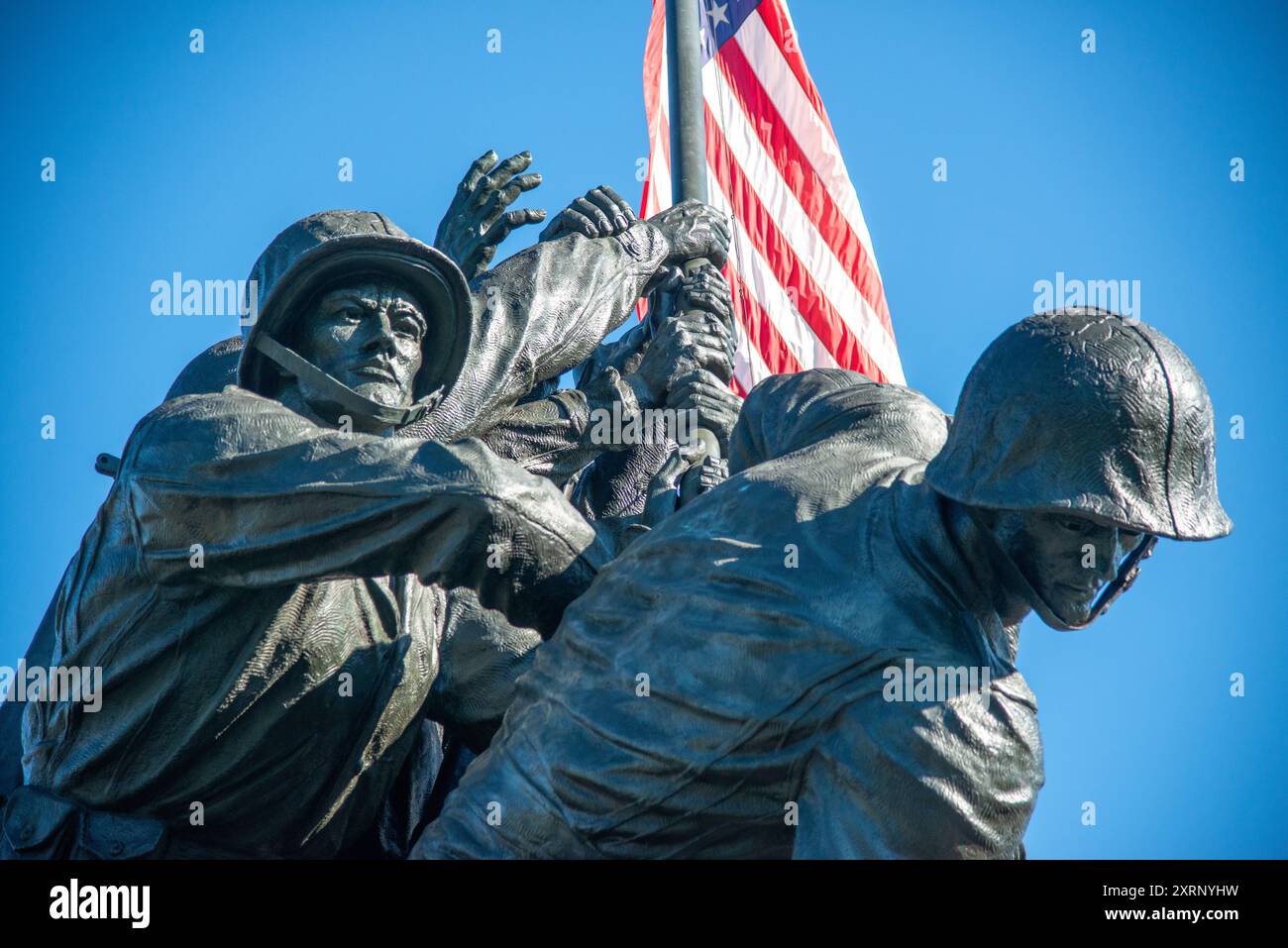 Iwo Jima Memorial ou Marine corps War Memorial à Arlington Ridge Park en Virginie Banque D'Images