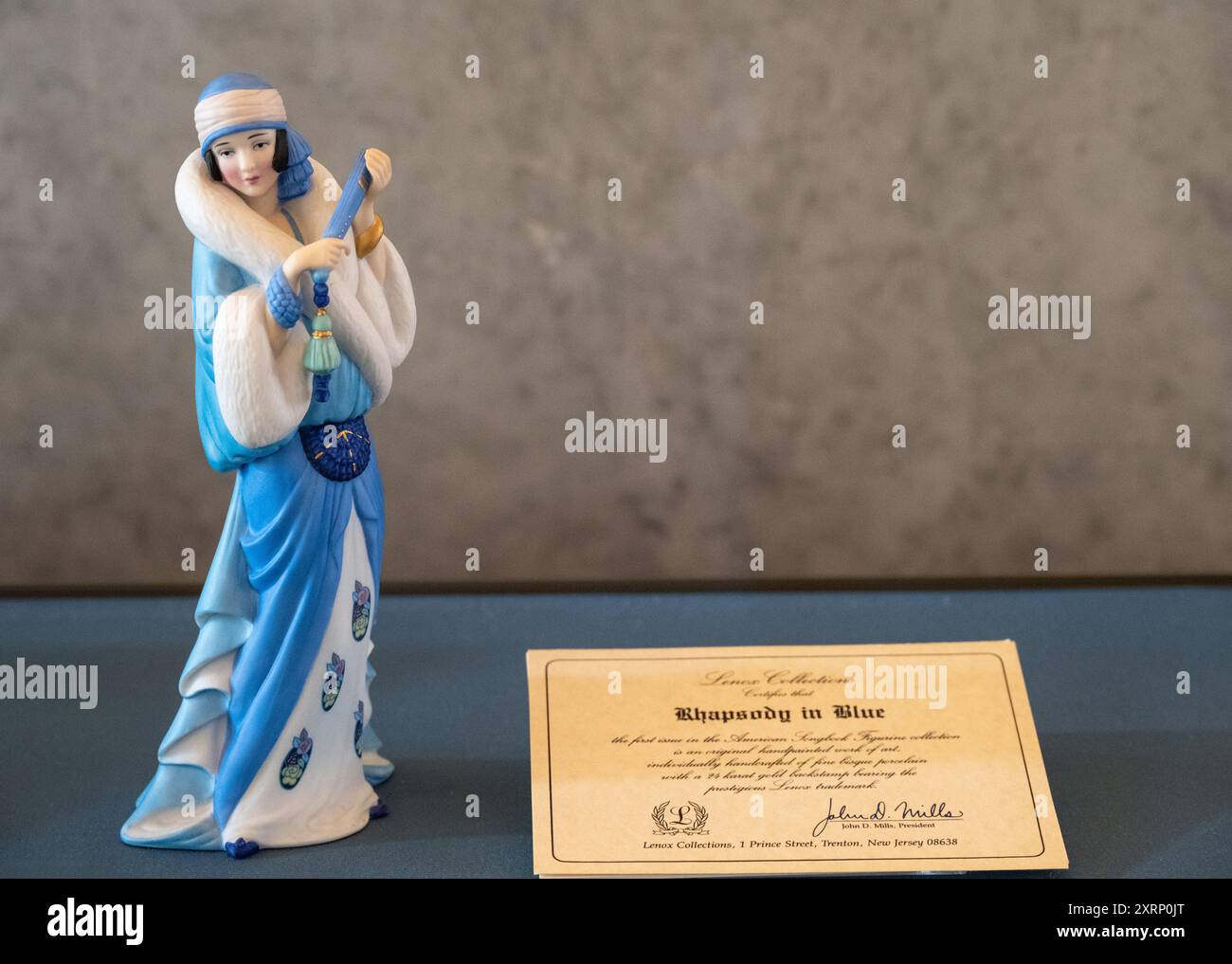 Poupée ou ornement pour la chanson Rhapsody in Blue à la Bibliothèque du Congrès à Washington DC Banque D'Images