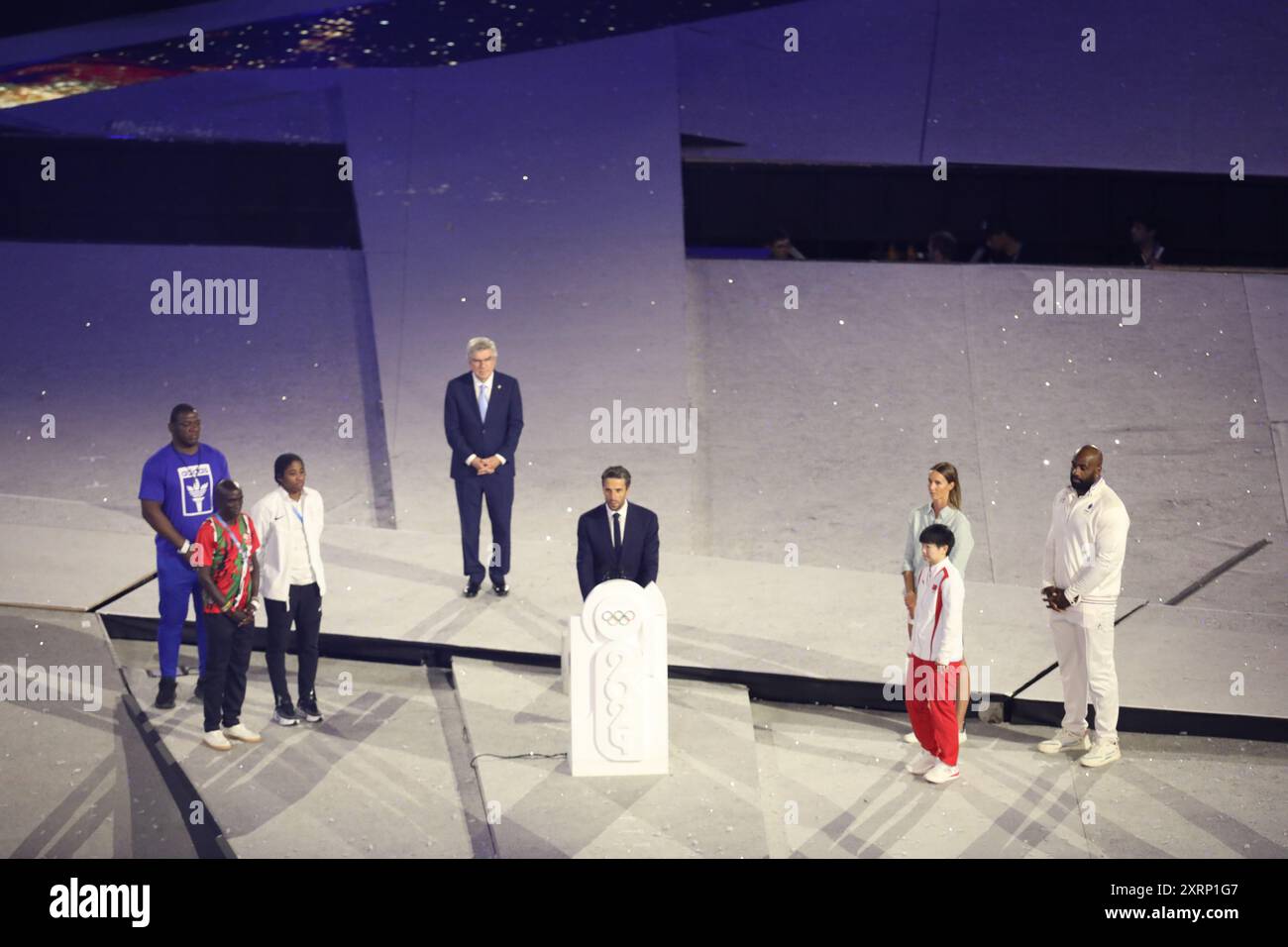 11 août 2024, Paris, Ile-de-France, France : cérémonie de clôture des Jeux Olympiques de Paris 2024 au stade de France à Saint-Denis, France (crédit image : © Mickael Chavet/ZUMA Press Wire) USAGE ÉDITORIAL SEULEMENT! Non destiné à UN USAGE commercial ! Banque D'Images