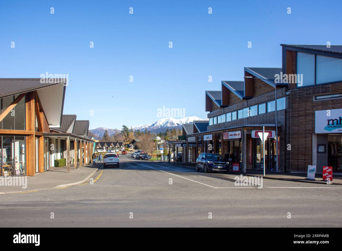 Chisholm Crescent, Hanmer Springs, North Canterbury, région de Canterbury, Nouvelle-Zélande Banque D'Images