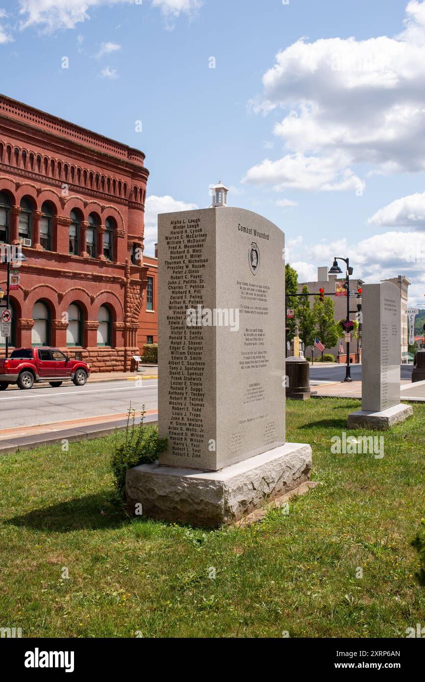 Sites historiques de Clarksburg et Bridgeport, Virginie-occidentale. Banque D'Images