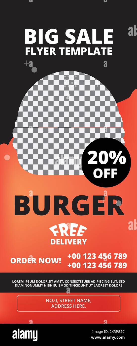 Conception vectorielle d'illustration de bannière Rollup moderne Illustration de Vecteur