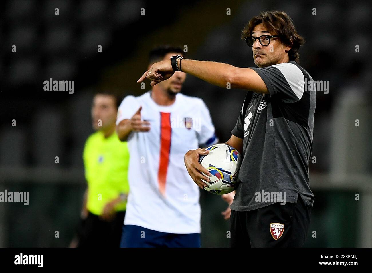 Paolo Vanoli entraîneur-chef du Torino FC lors du match de la Coppa Italia Round of 32 entre le Torino FC et le Cosenza Calcio au Stadio Olimpico di Torino on au Banque D'Images