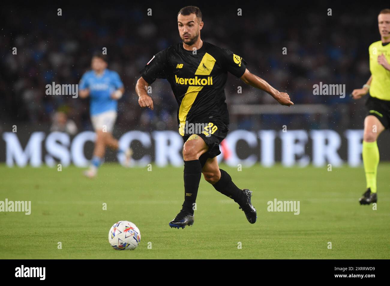 Naples, Italie. 10 août 2024. Matteo Cotali de Modène FC lors du match de la Coppa Italia entre SSC Napoli et Modène FC au Stadio Diego Armando Maradona Naples Italie le 10 août 2024. Crédit:Franco Romano/Alamy Live News Banque D'Images