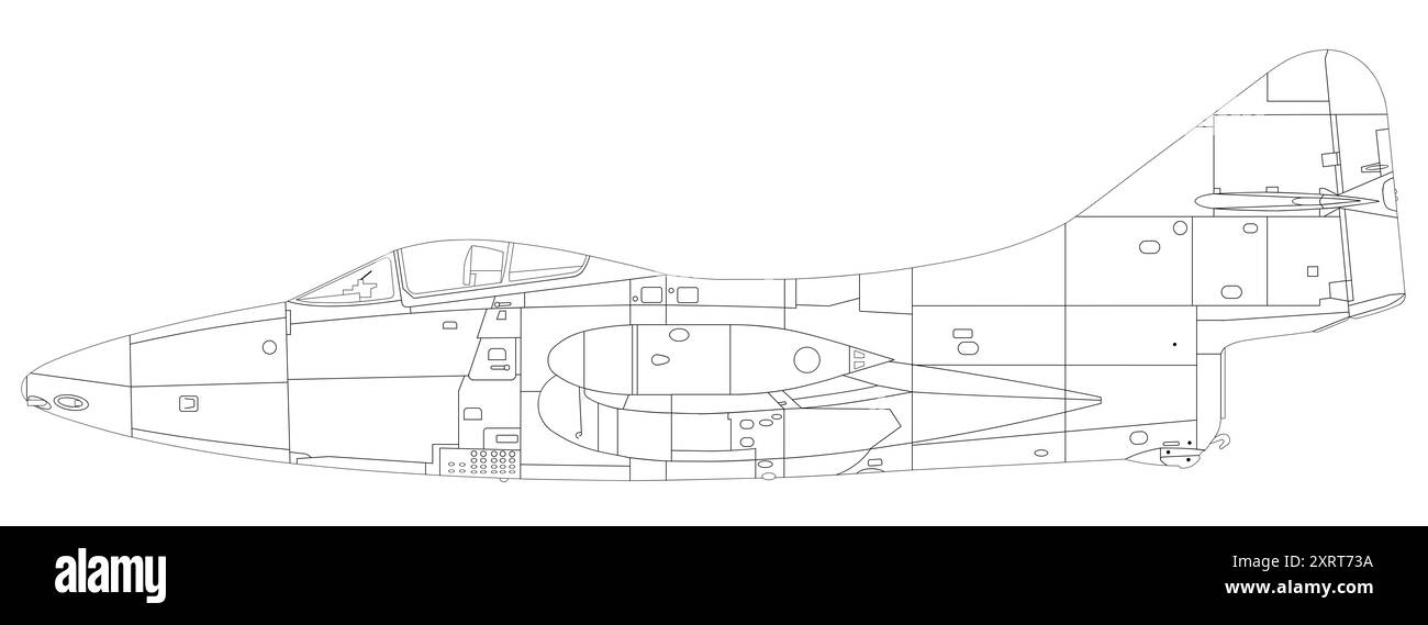 Grumman F9F-2 Panther Banque D'Images