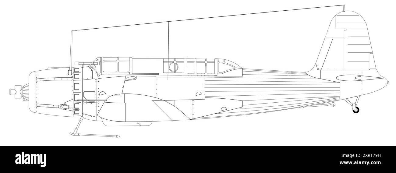 Vought SB2U VIndicator Banque D'Images
