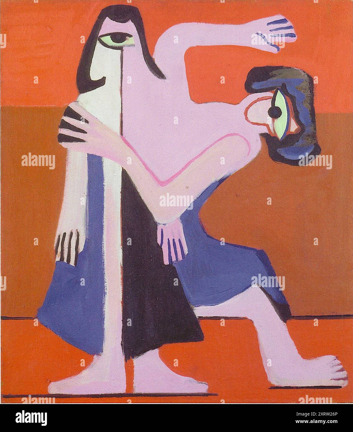 Ernst Ludwig Kirchner - danse du masque - 1928 Banque D'Images