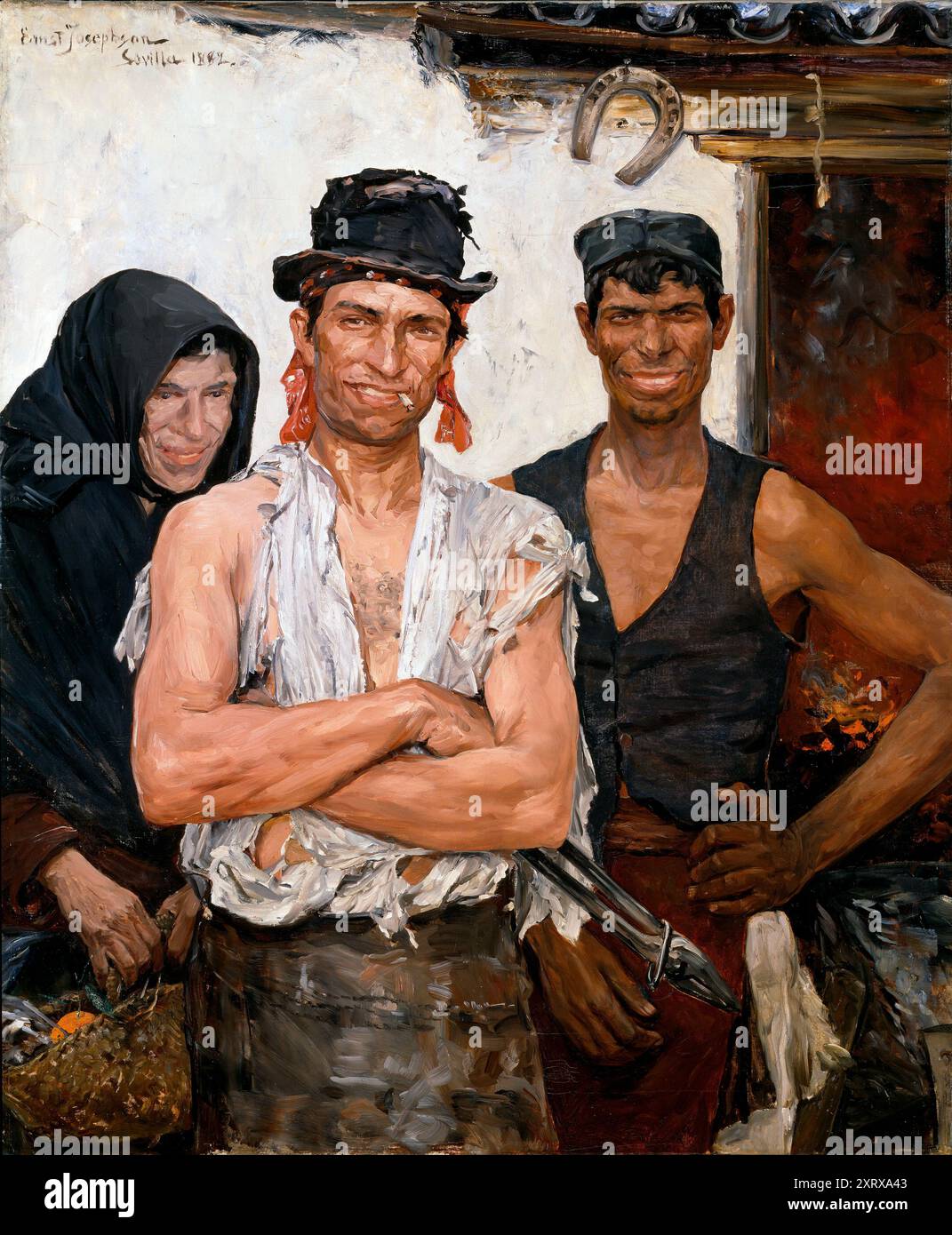 Forgerons espagnols - Ernst Josephson 1882 Banque D'Images