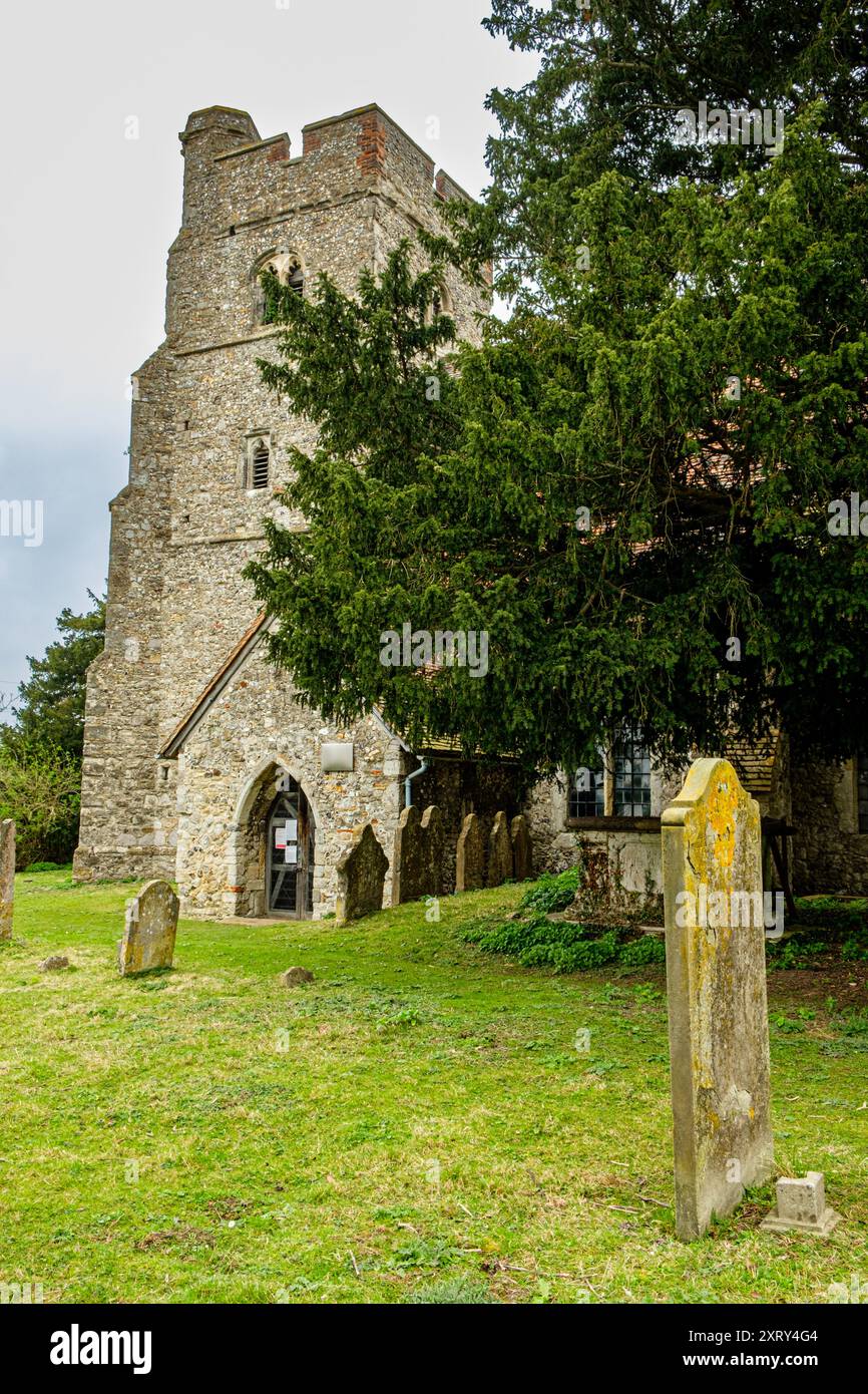 Église St Marys, Old Church Road, Burham, Kent Banque D'Images