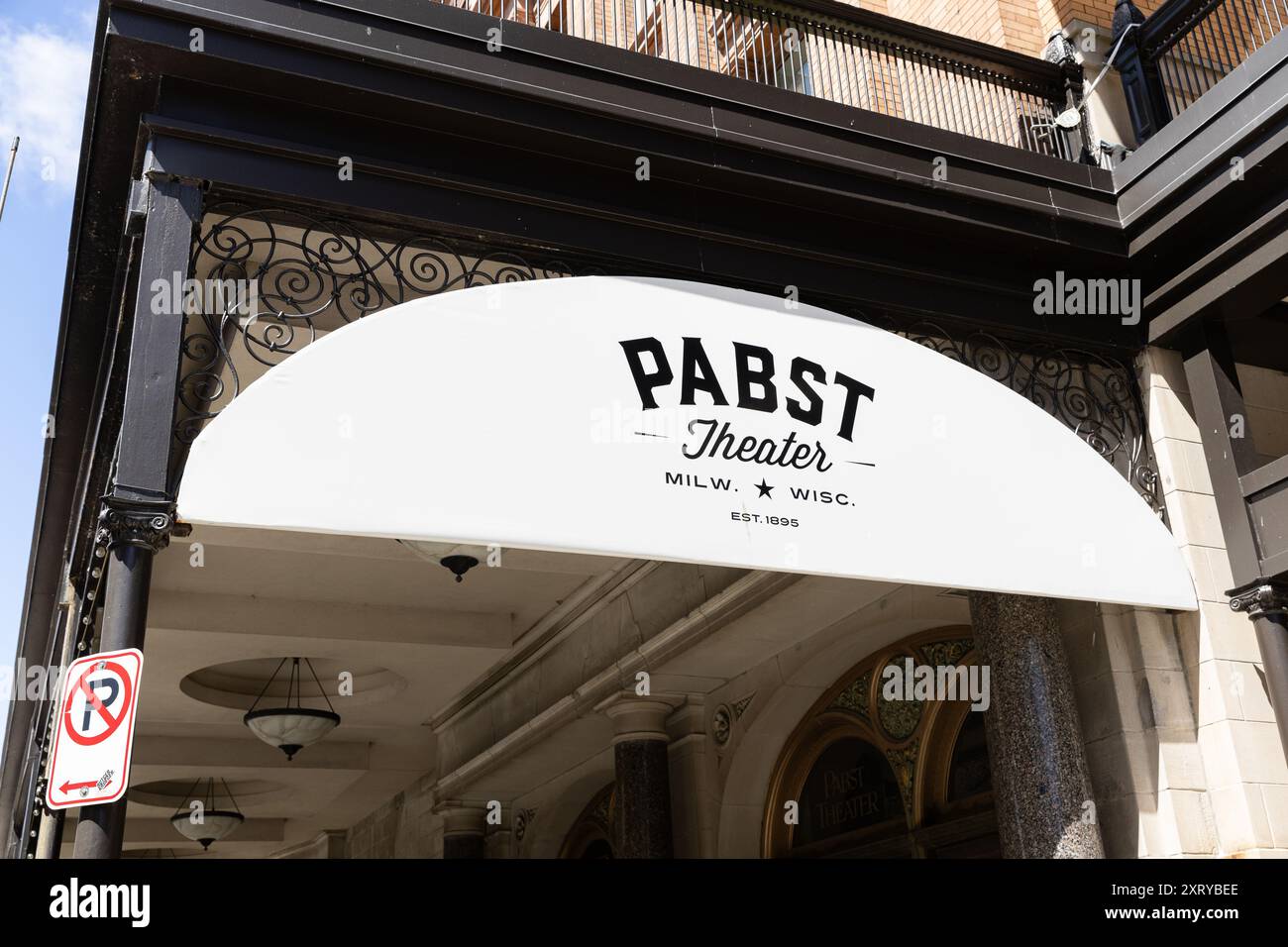 Le Pabst Theater est une salle de musique intérieure construite en 1895 dans le centre-ville de Milwaukee et également connue sous le nom de « The Pabst ». Banque D'Images