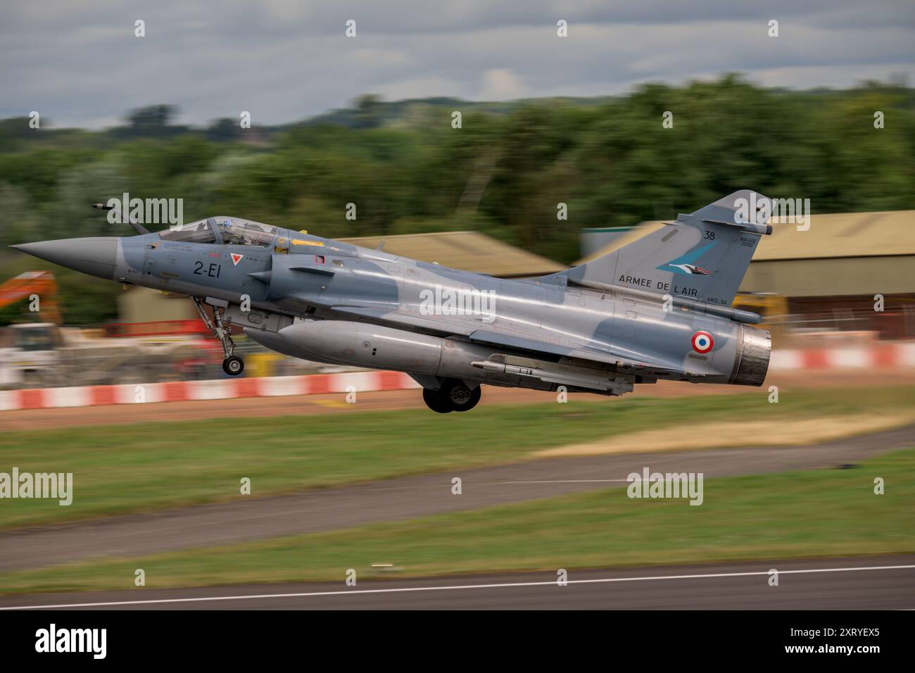 Armée de l'air française, Dassault Mirage 2000 5, départ le jour des départs au Royal International Air Tattoo Banque D'Images