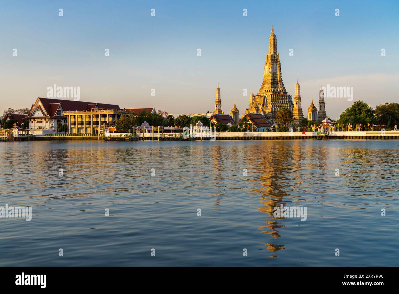 Temple bouddhiste de Wat Arun à Bangkok, Thaïlande Banque D'Images