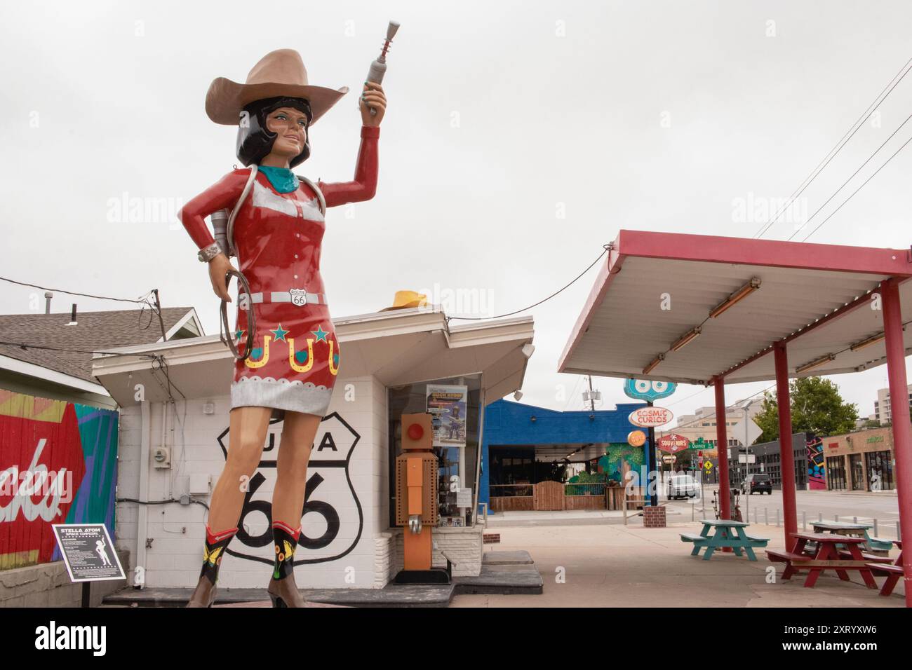 Stella Atom Cosmic Cowgirl - Tulsa, Oklahoma Banque D'Images