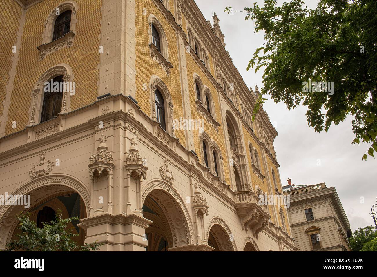 Budapest, Hongrie - mai 24,2024 : façade de Drechsler palota. Photo de haute qualité Banque D'Images