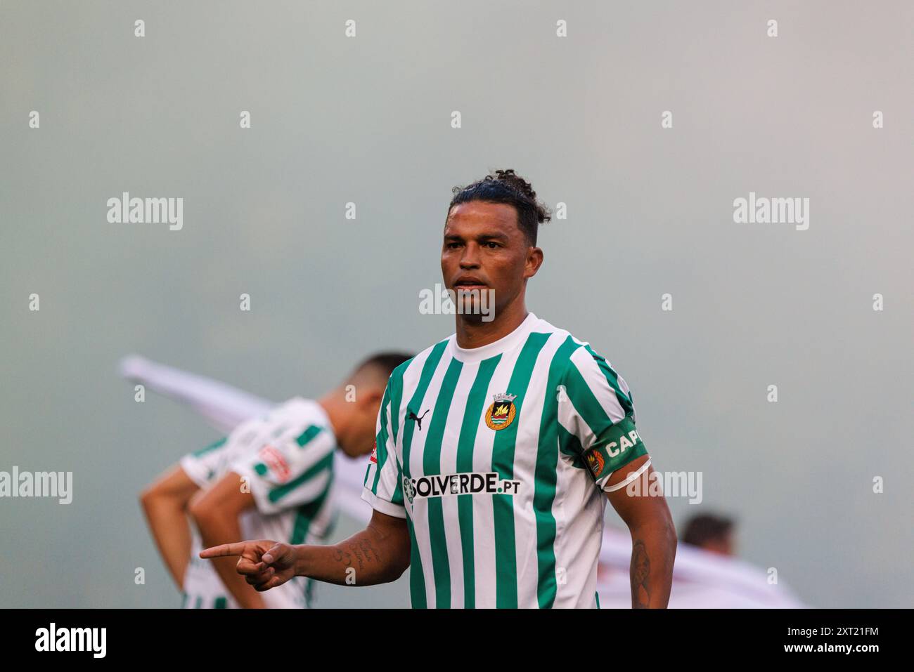 Lisbonne, Portugal. 09 août 2024. Aderllan Santos (Rio Ave FC) vu lors du match de Liga Portugal entre les équipes de Sporting CP et Rio Ave FC à Estadio Jose Alvalade final score. Sporting CP a remporté 3-1 (photo de Maciej Rogowski/SOPA images/SIPA USA) crédit : SIPA USA/Alamy Live News Banque D'Images