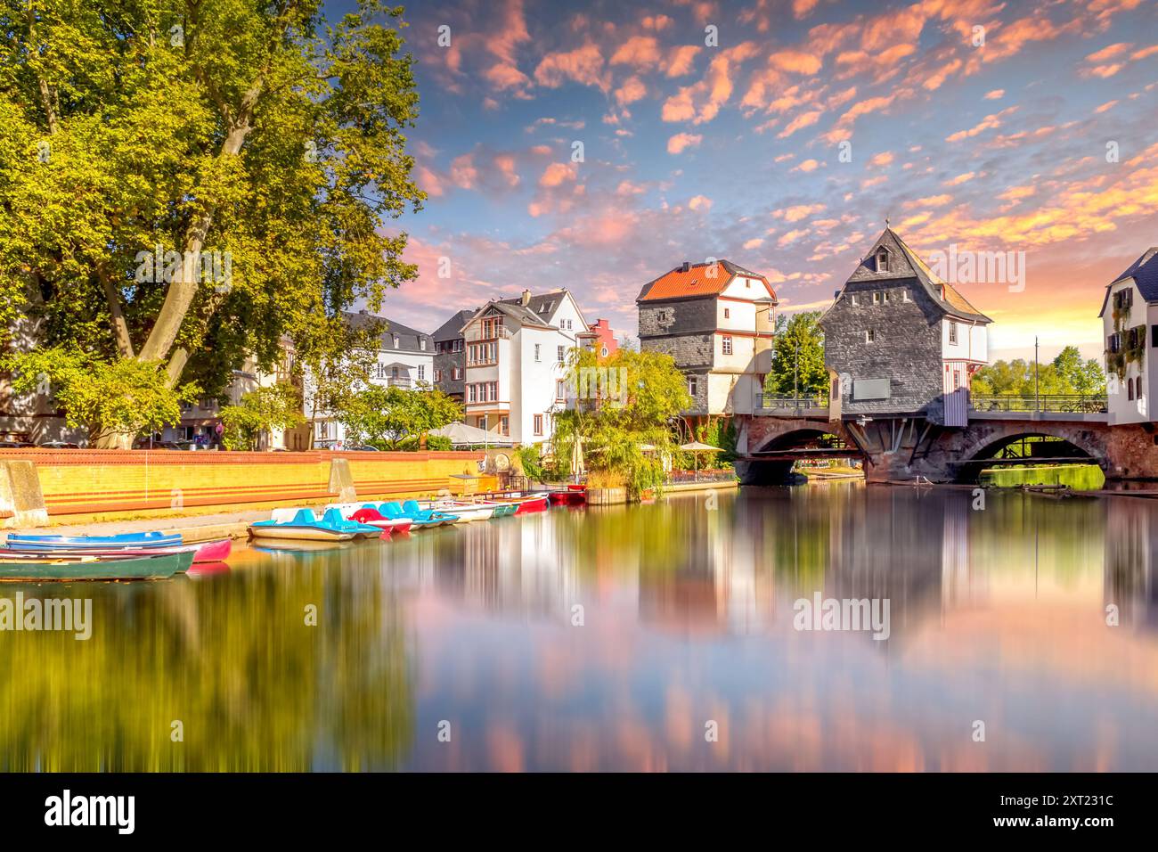 Vieille ville de Bad Kreuznach, Allemagne Banque D'Images