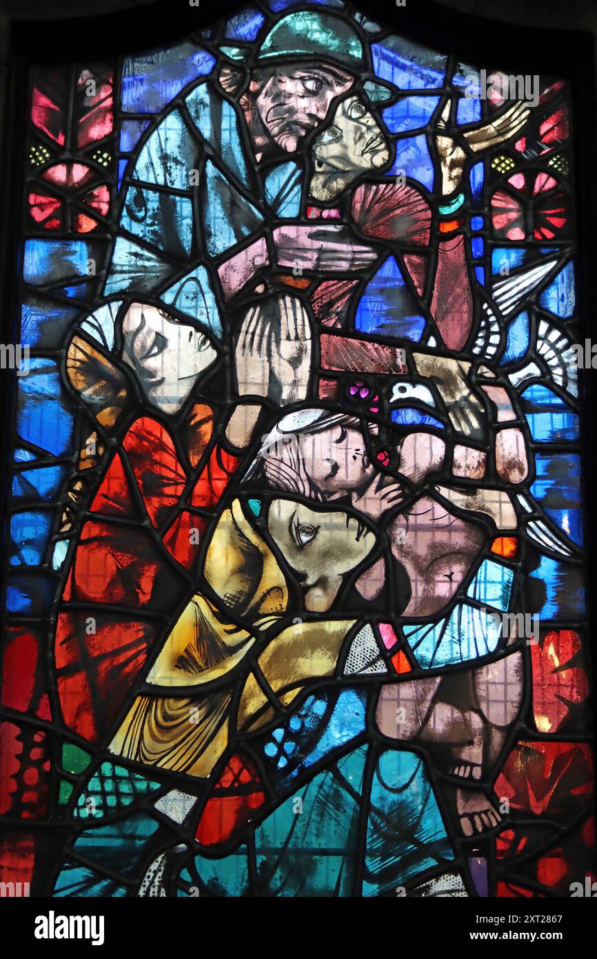 Malades et souffrants - lumière du soleil du port de Christ Church par Ervin Bossanyi (1949) Banque D'Images