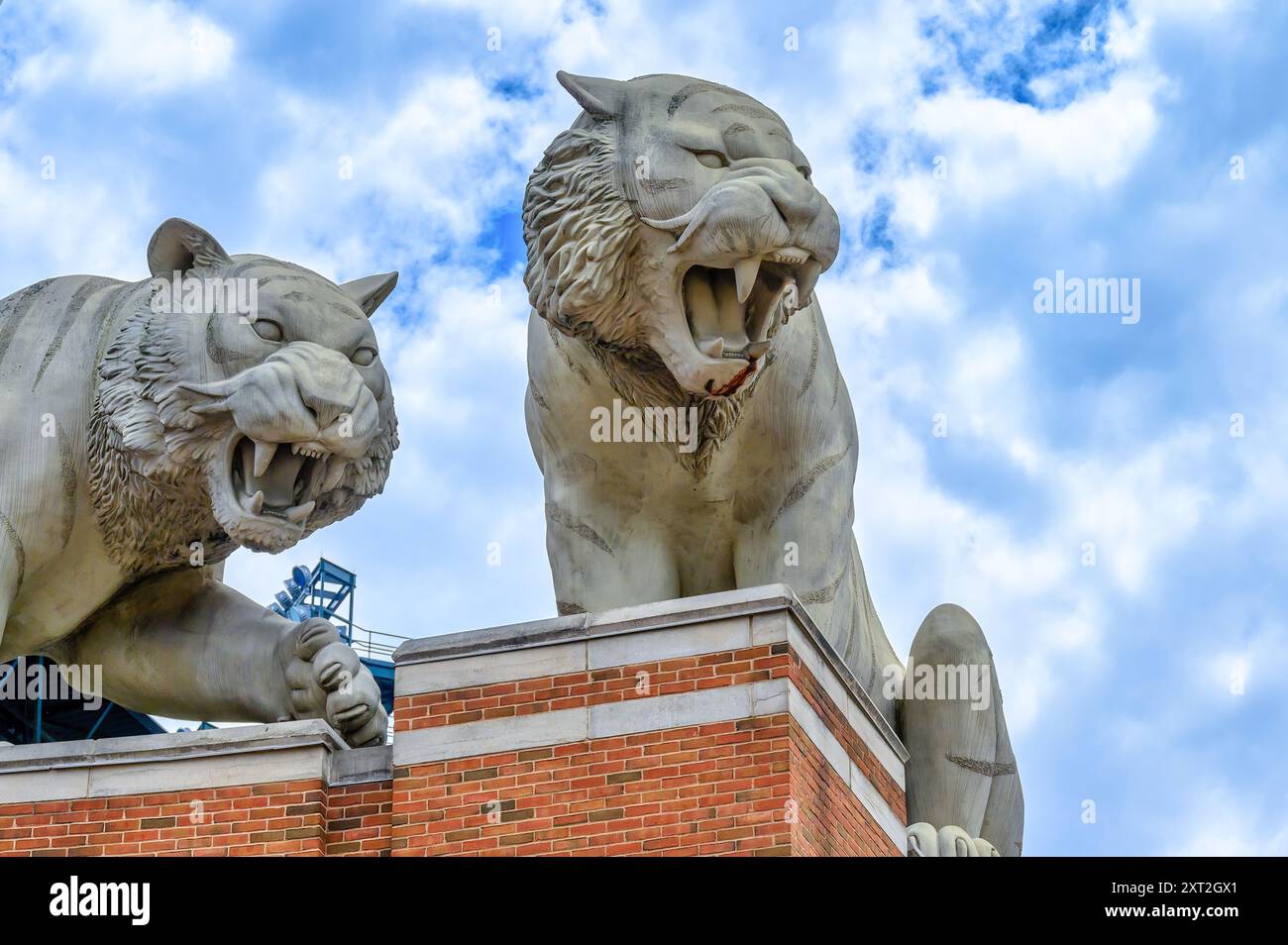 Architecture Comerica Park, Detroit, États-Unis Banque D'Images