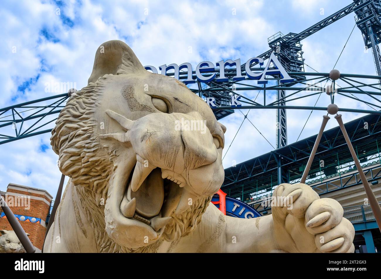 Architecture Comerica Park, Detroit, États-Unis Banque D'Images