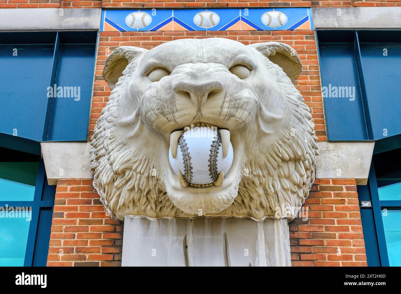 Architecture Comerica Park, Detroit, États-Unis Banque D'Images