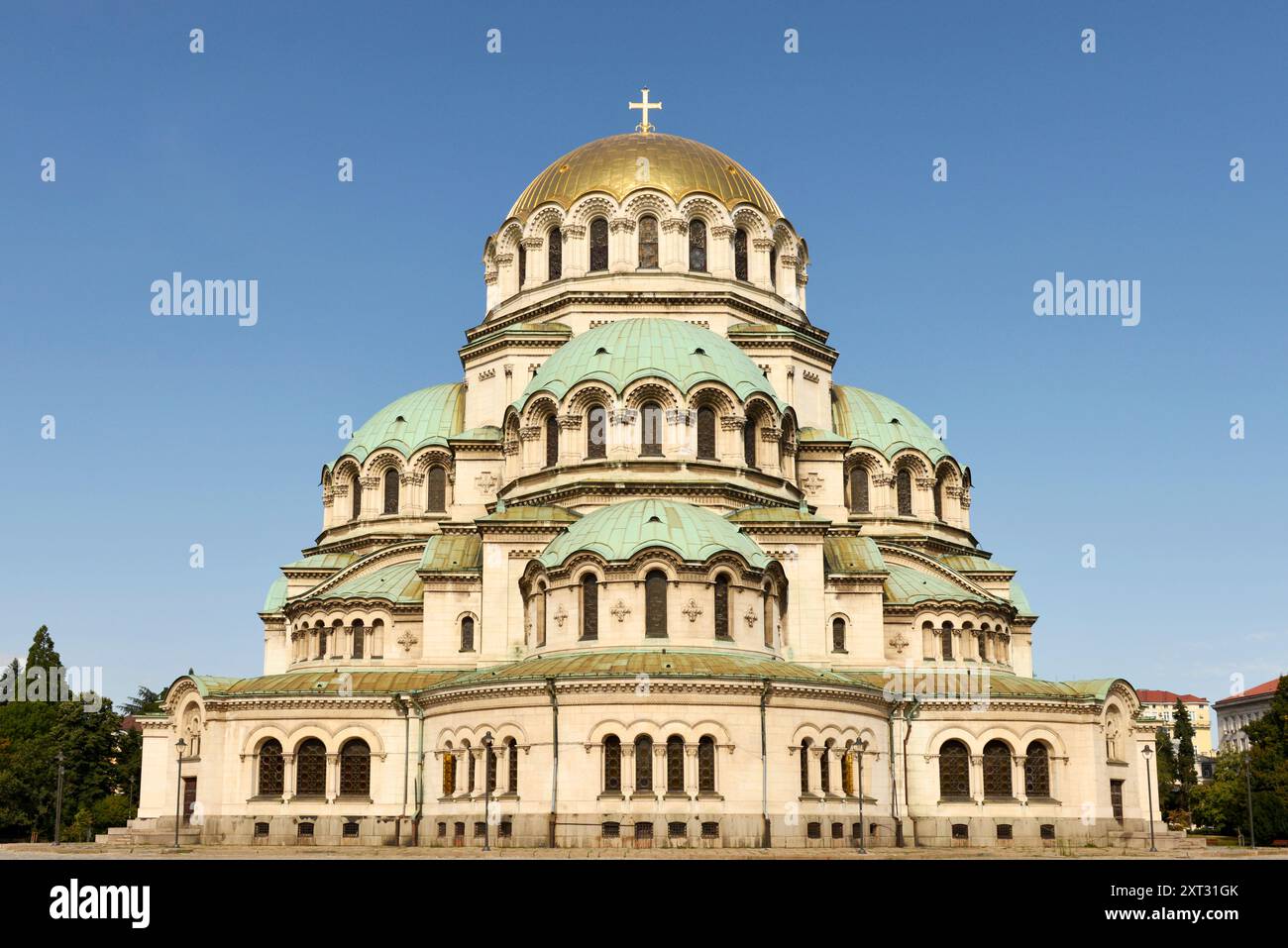 Cathédrale de Sofia Bulgarie. Alexander Nevsky Cathédrale orthodoxe East Side in Sofia Bulgarie, Europe de l'est, Balkans, UE Banque D'Images