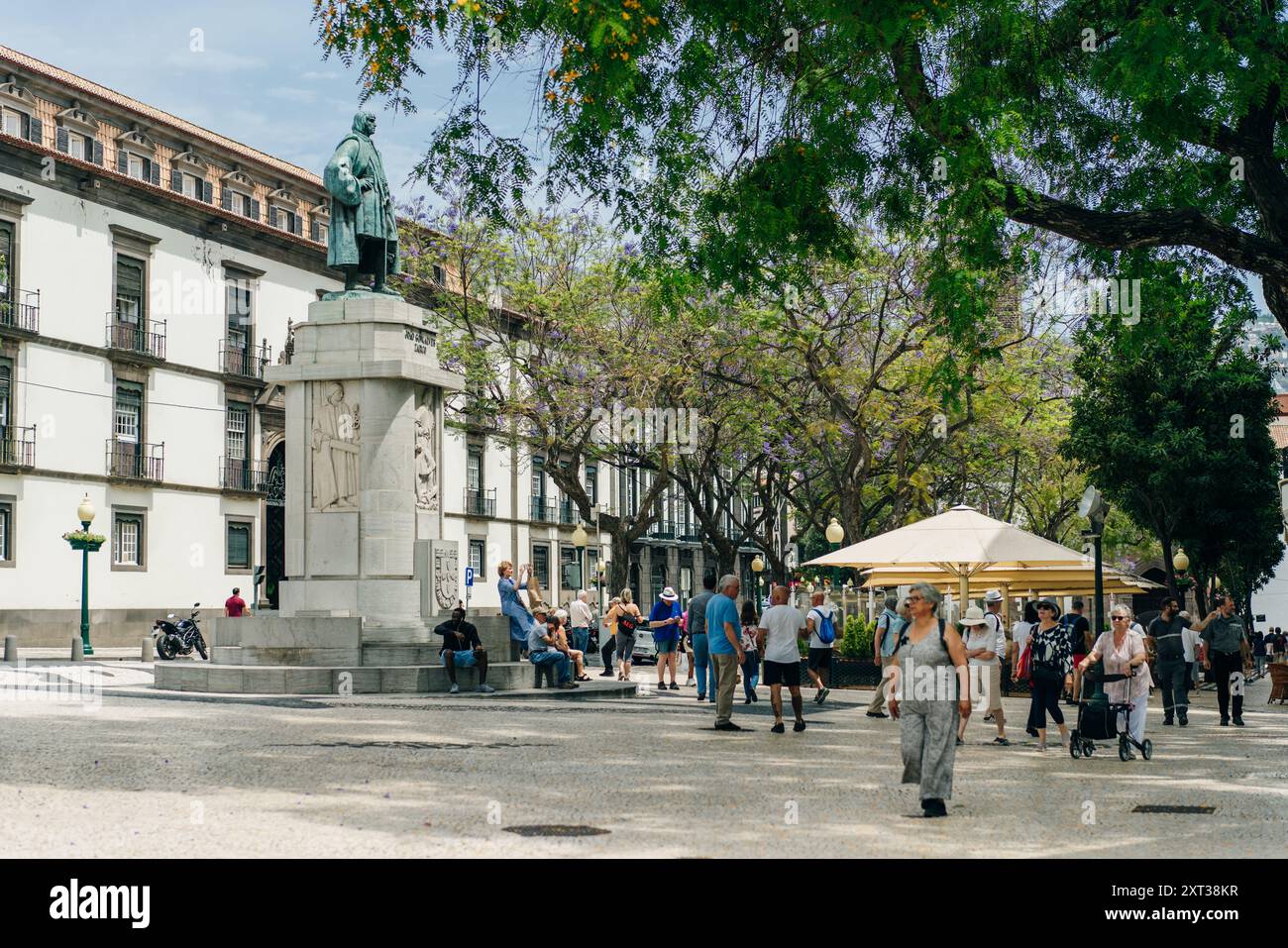 Le vieux centre-ville de Funchal. Madère, Portugal - 2 mai 2024. Photo de haute qualité Banque D'Images