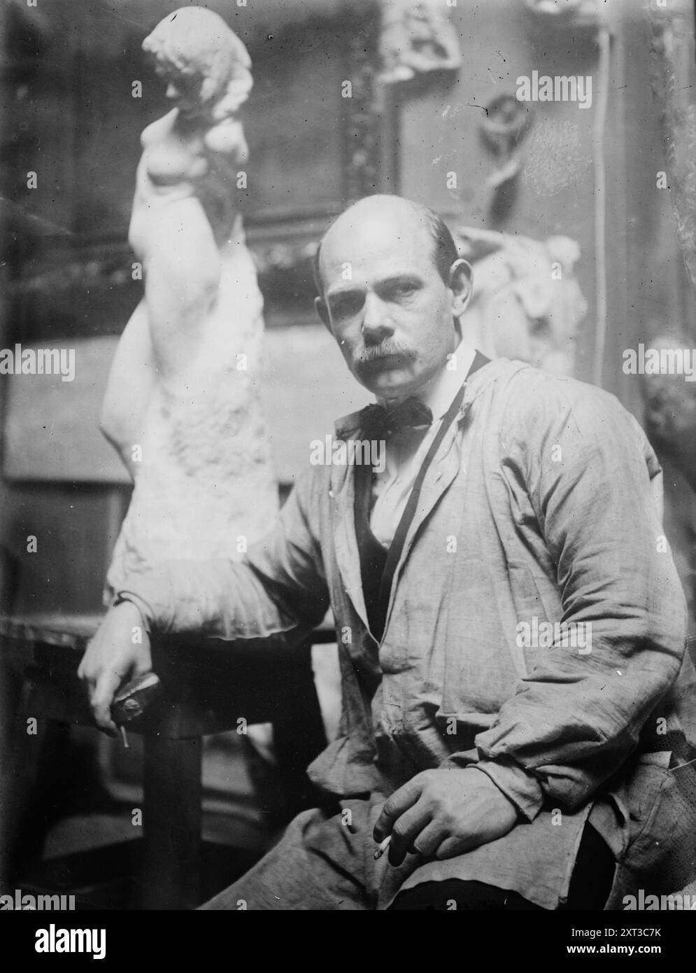 Gutzon Borglum, entre c1910 et c1915. Banque D'Images