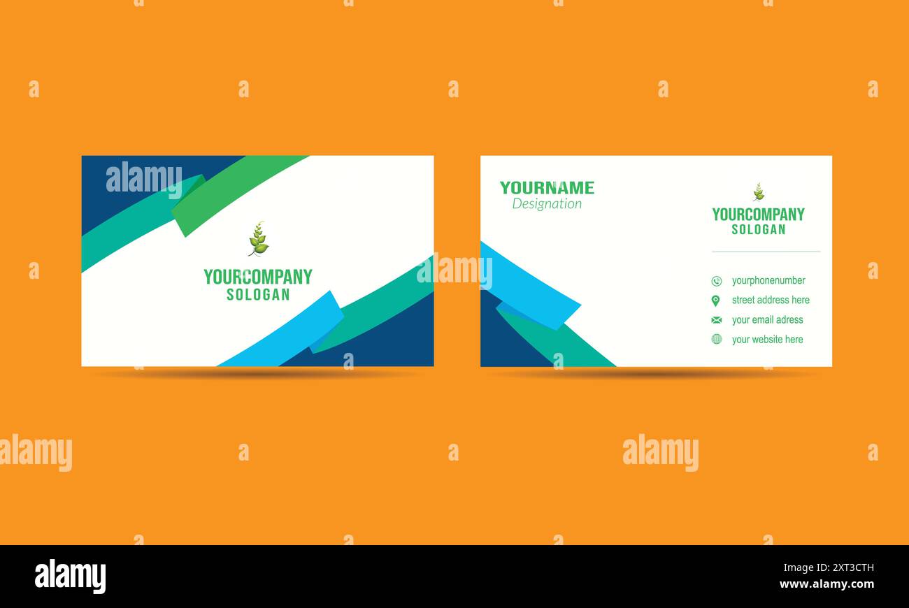 Conception abstraite de modèle de carte de visite moderne Illustration de Vecteur