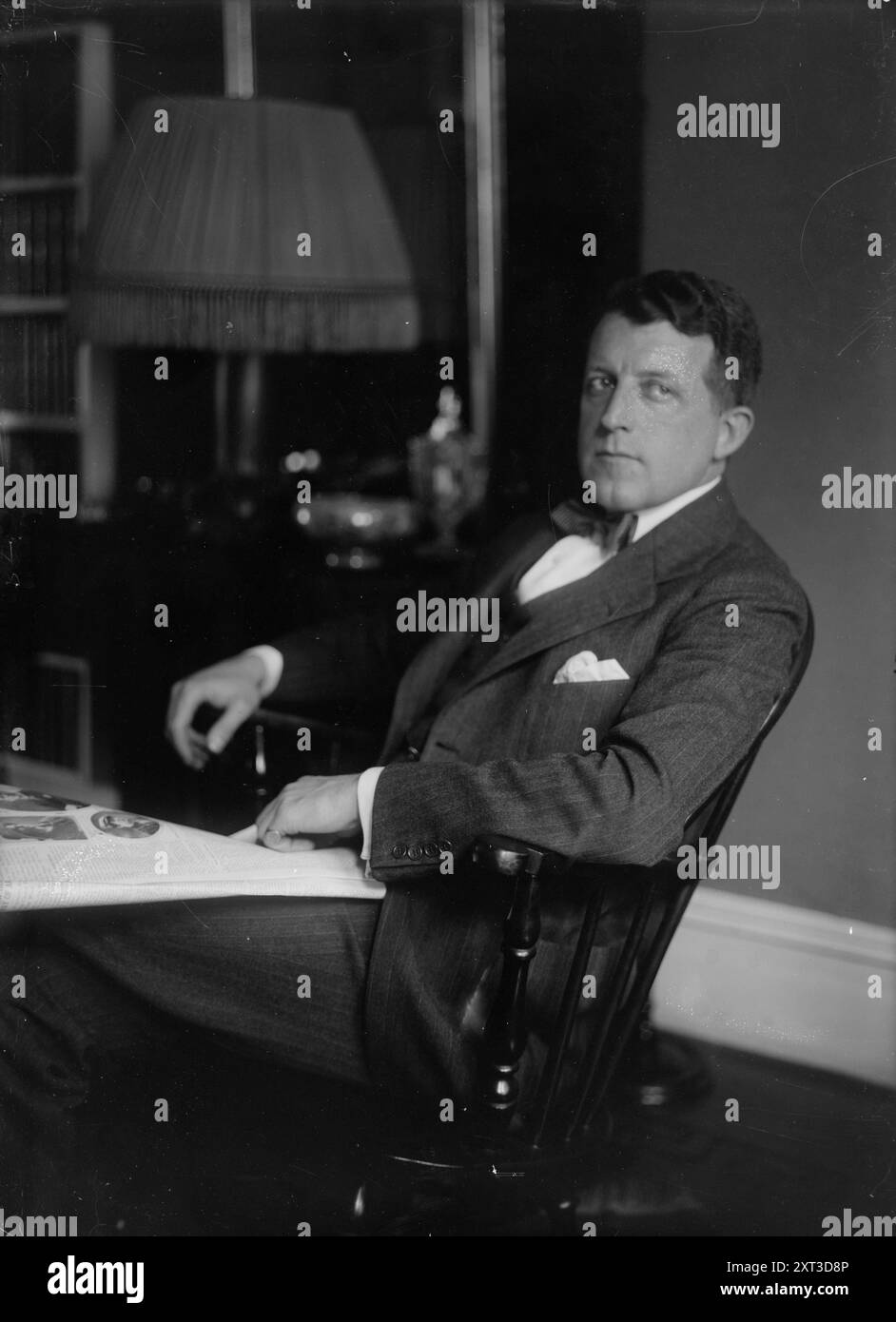 Puits, entre c1915 et c1920. Montre le chanteur d'opéra John Barnes Wells (1880-1935). Banque D'Images