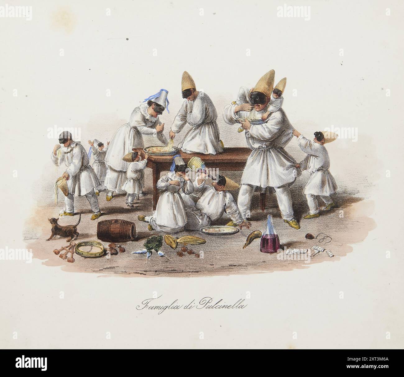 PANTIN POLICHINELLE BOIS – Imagerie D'Épinal – Ancien – 50 Cm – Litho Passée