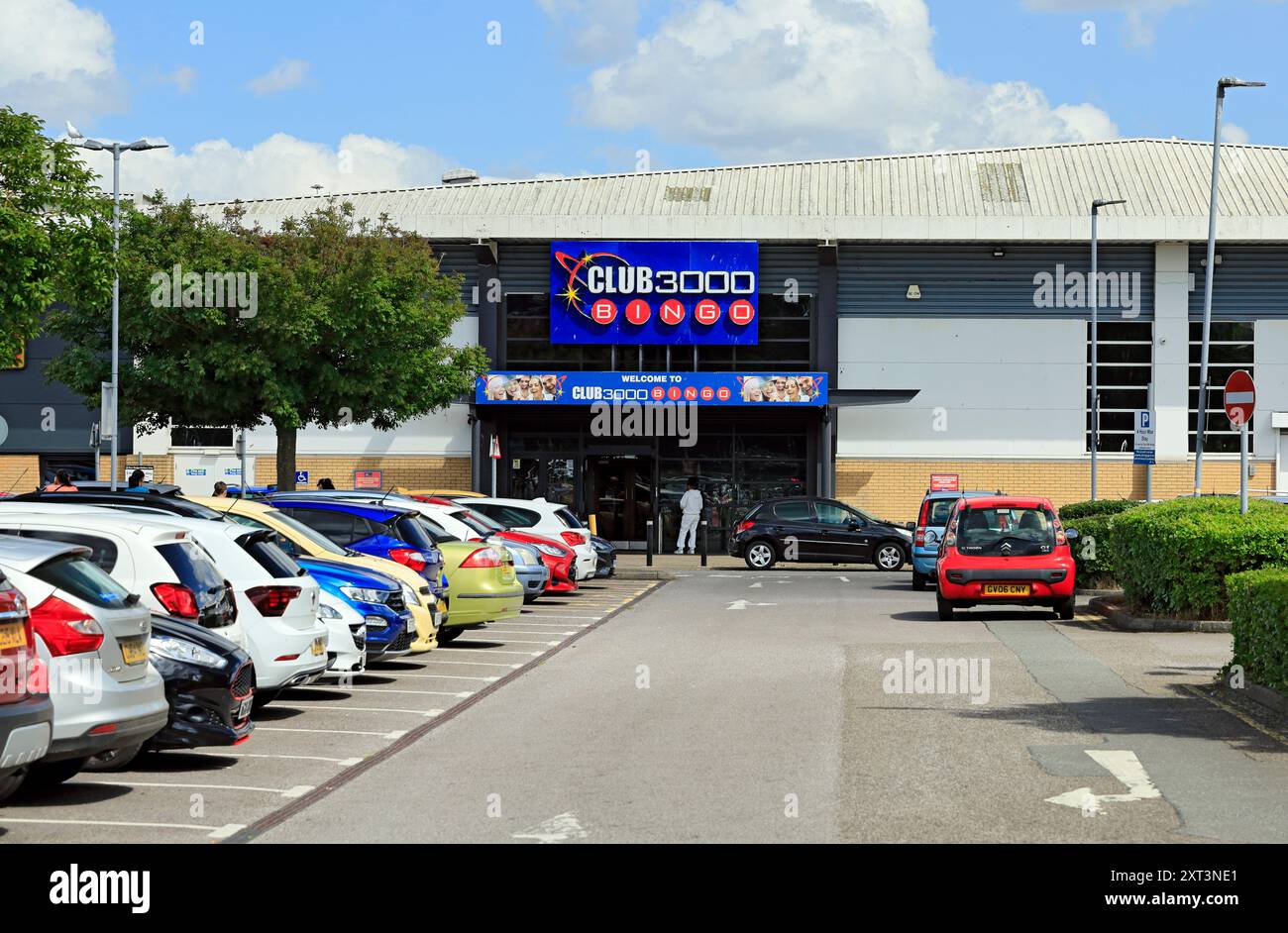 Club 3000 Bingo Hall, Batchelor Road, Gabalfa, Cardiff, pays de Galles. Banque D'Images