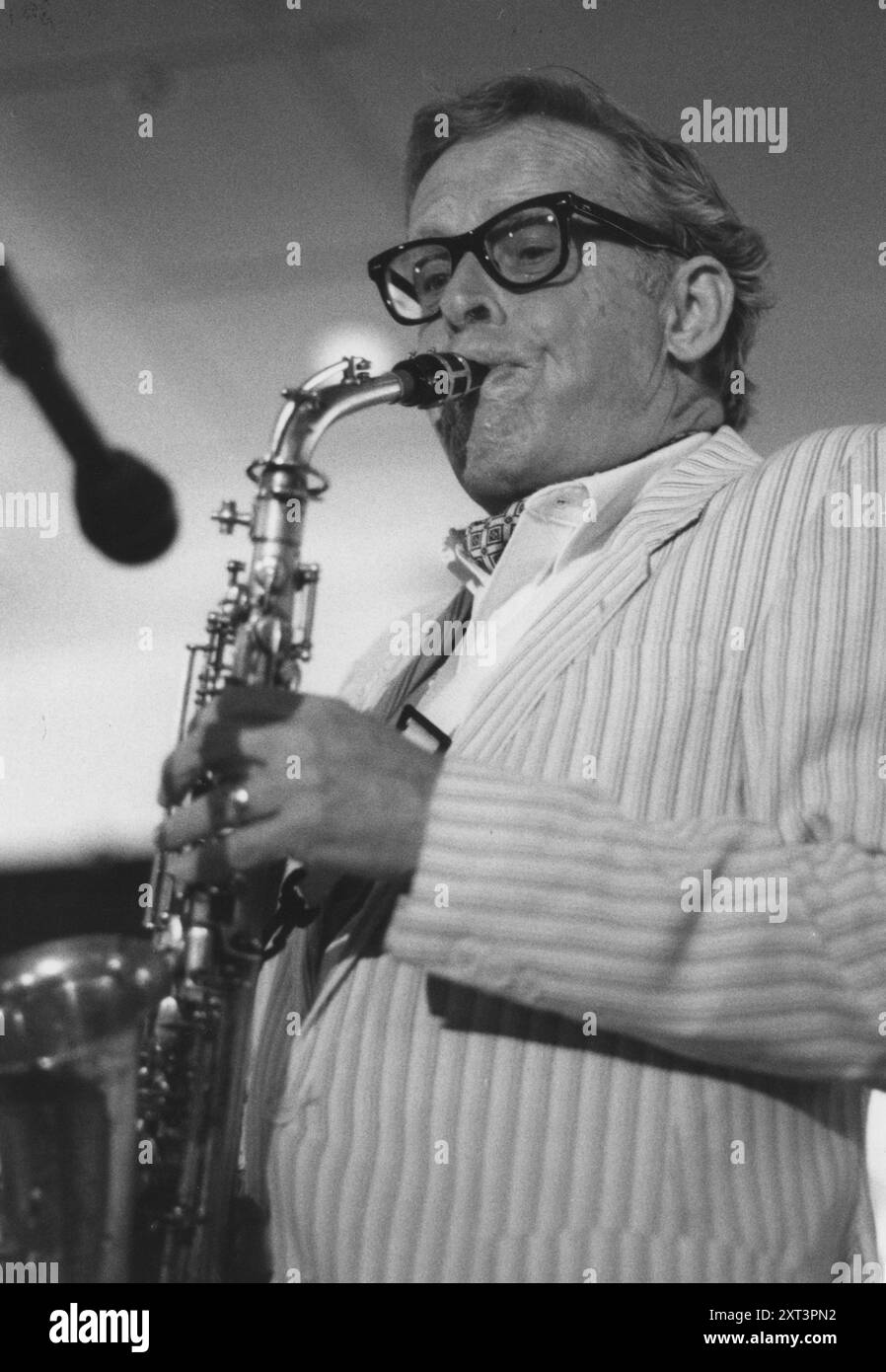 Bob Wilber, The March of Jazz, Clearwater Beach Floride, 1997. Banque D'Images