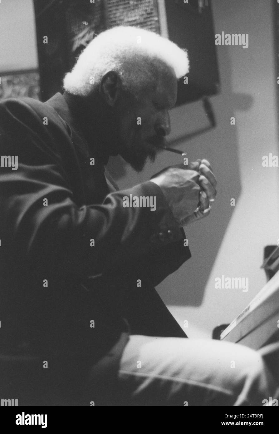 Mal Waldron, Festival de jazz de la mer du Nord, Rotterdam, 2000. Banque D'Images