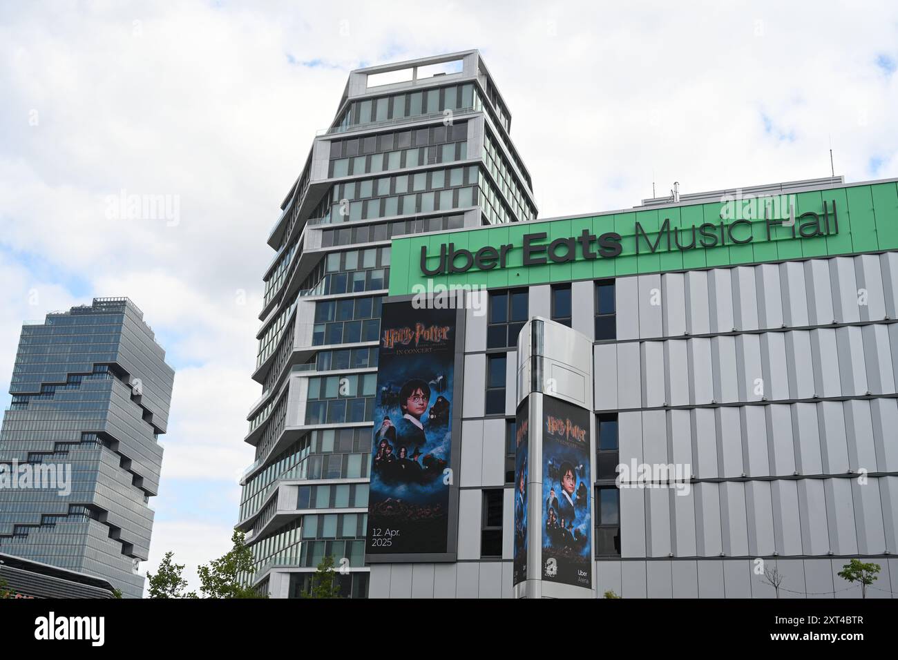Berlin, Allemagne - 3 août 2024 : Uber mange Music Hall à Uber Platz dans le quartier Friedrichshain à Berlin. Banque D'Images