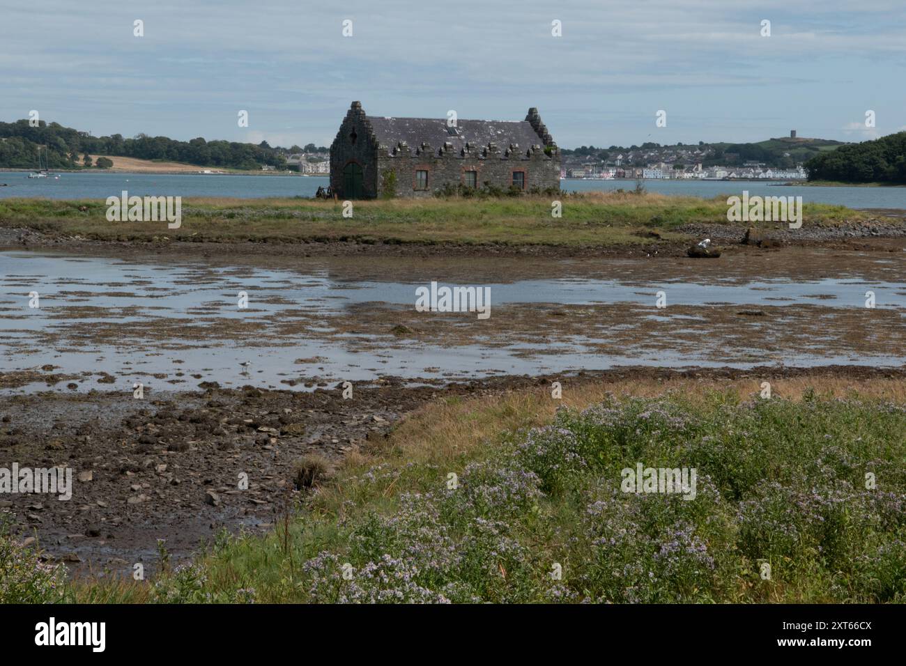 Boathouse, Strangford Lough, County Down, Irlande du Nord Banque D'Images