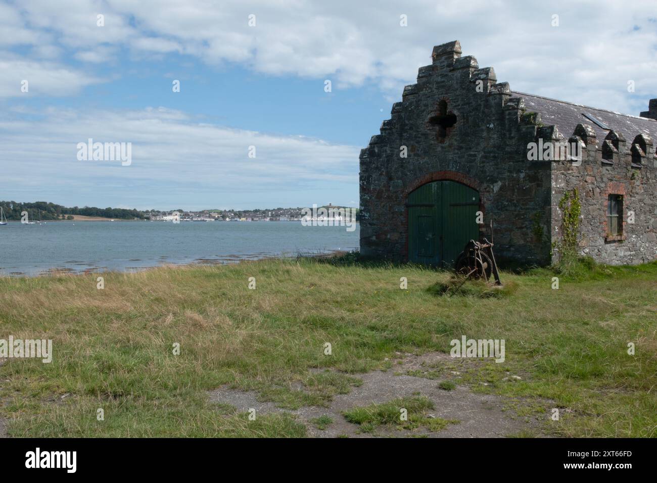 Boathouse, Strangford Lough, County Down, Irlande du Nord Banque D'Images