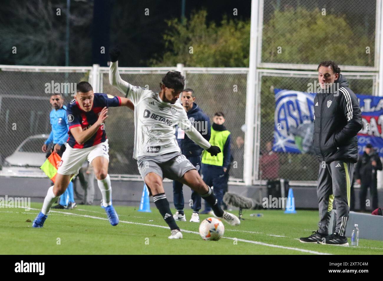 Argentine. 13 août 2024. Buenos Aires, 13.08.2024 : Gustavo Scarpa lors de la manche de la 16e Coupe Libertadores au Nuevo Gasómetro Stadium ( Credit : Néstor J. Beremblum/Alamy Live News Banque D'Images