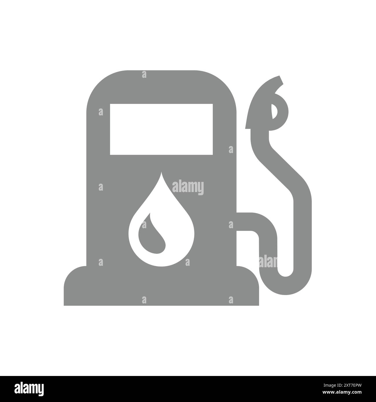 Icône de vecteur de station-service. Essence, symbole de pompe à essence. Illustration de Vecteur