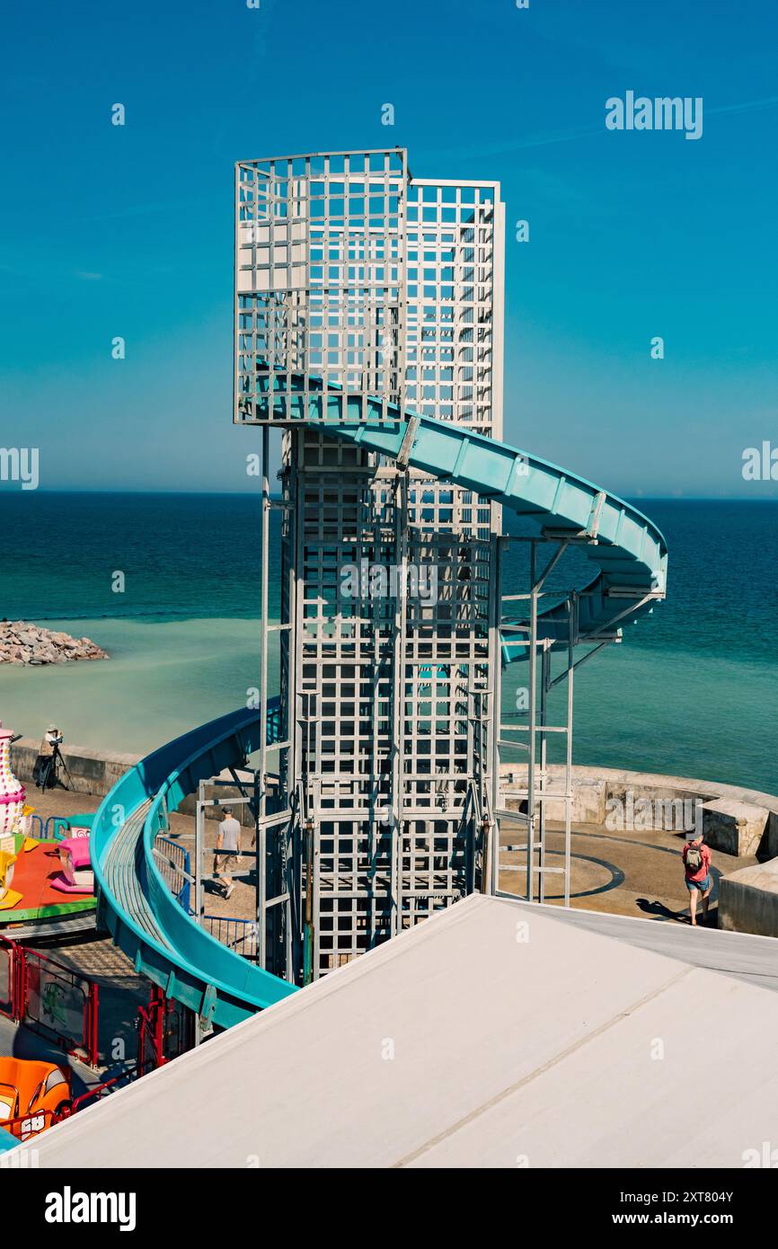 Helter Skelter, Cromer Seafront, Norfolk, Royaume-Uni Banque D'Images