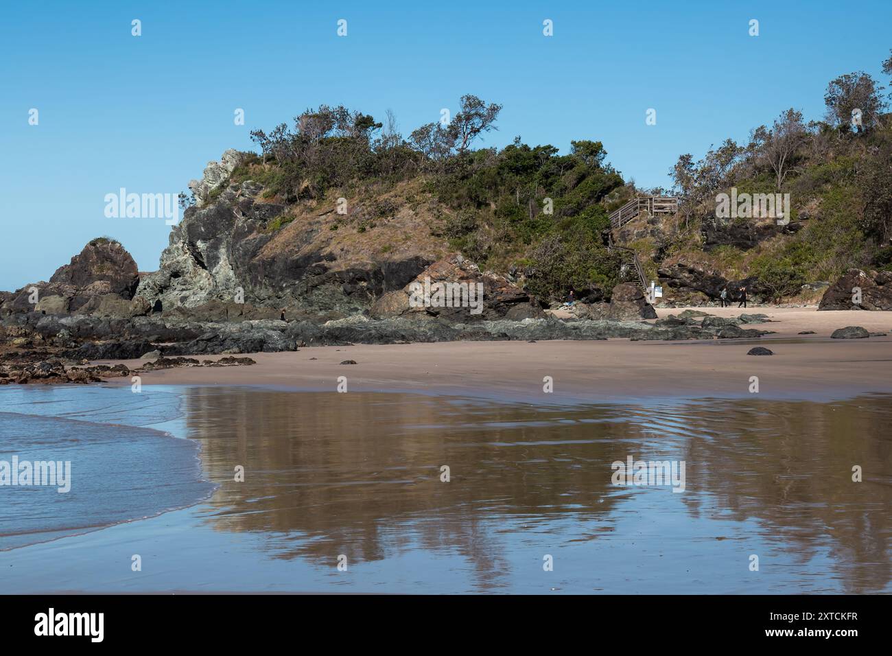 Flynns Beach, Port Macquarie, Nouvelle-Galles du Sud, Australie, 22 juillet 2024 Banque D'Images